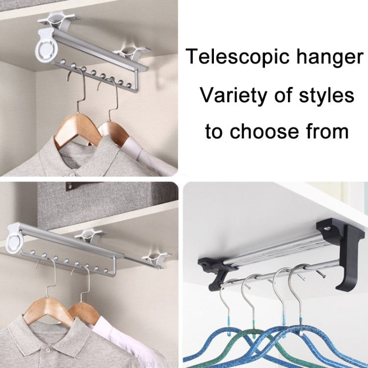 Wardrobe Hardware Push-Pull Hanging Rod Clothes Rail