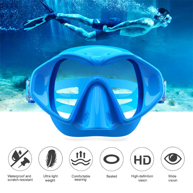 M6113 Adult Diving Goggles Deep Diving Integrated Goggles Mask Anti-fog Diving Glasses