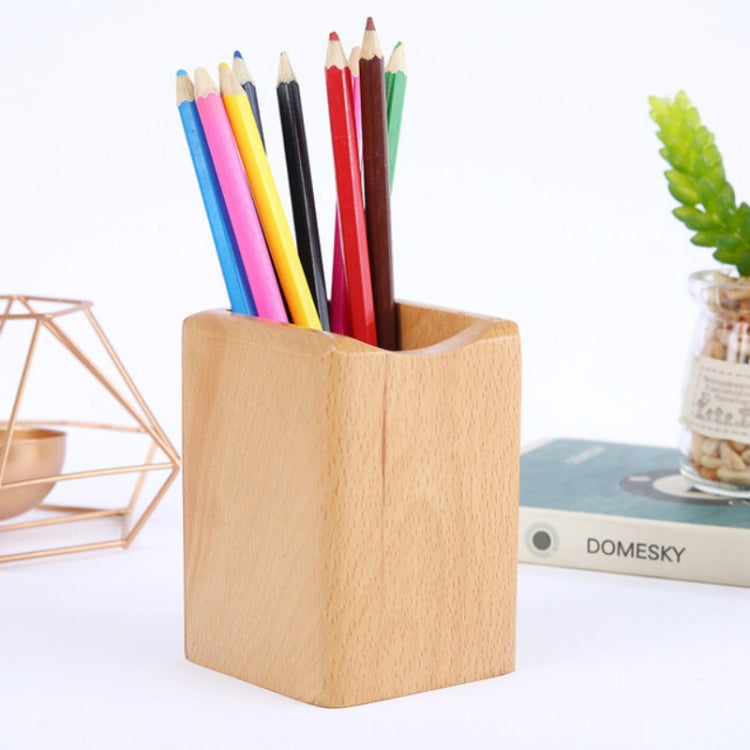 Multifunctional Wooden Chinese Style Student Pen Holder