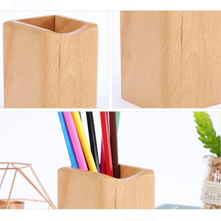 Multifunctional Wooden Chinese Style Student Pen Holder My Store