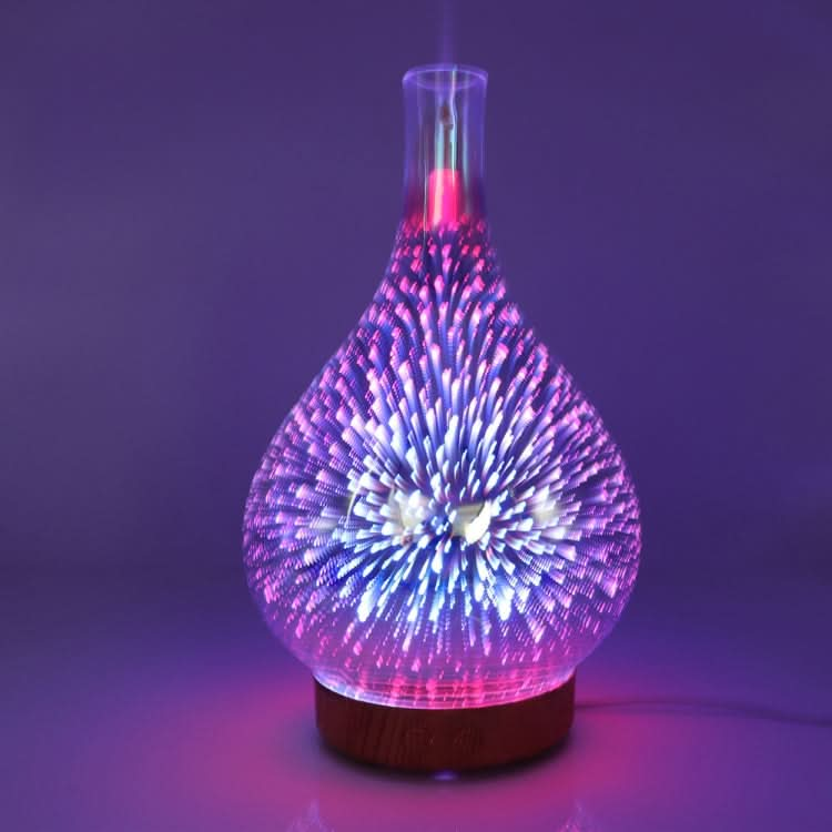 STB-XB10 3D Fireworks 7 Colors LED Night Light Air Humidifier Aroma Essential Oil Diffuser Mist Maker Reluova