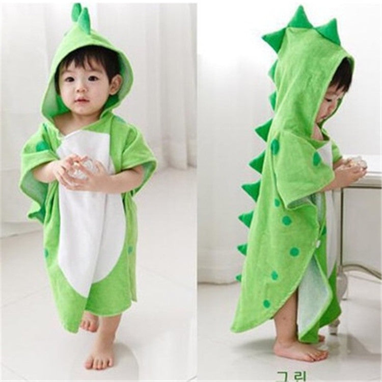 Childrens Cape Bathrobe Cartoon Animal Shape Bath Towel My Store