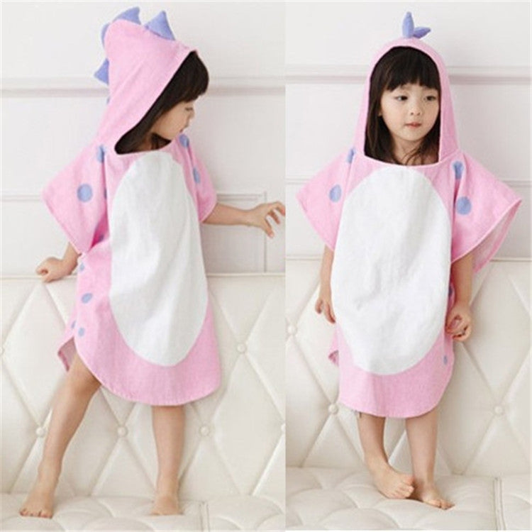 Childrens Cape Bathrobe Cartoon Animal Shape Bath Towel My Store