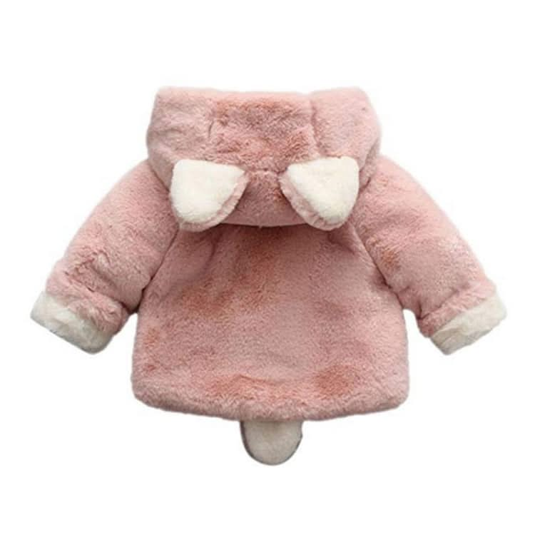 Winter Children Cartoon Animal Shape Plus Velvet Warm Hooded Jacket