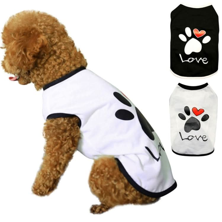 Pet Clothes Dog Love Pattern Vest Dog Clothes - Reluova