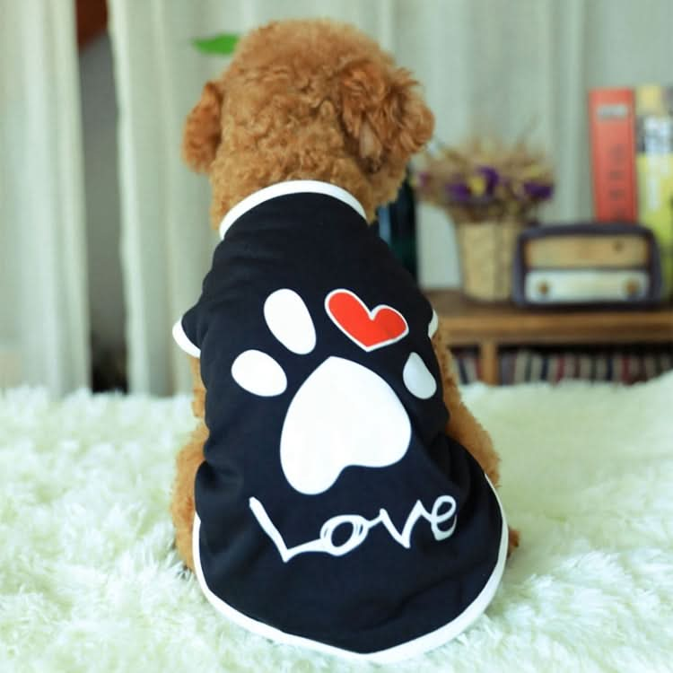 Pet Clothes Dog Love Pattern Vest Dog Clothes - Reluova