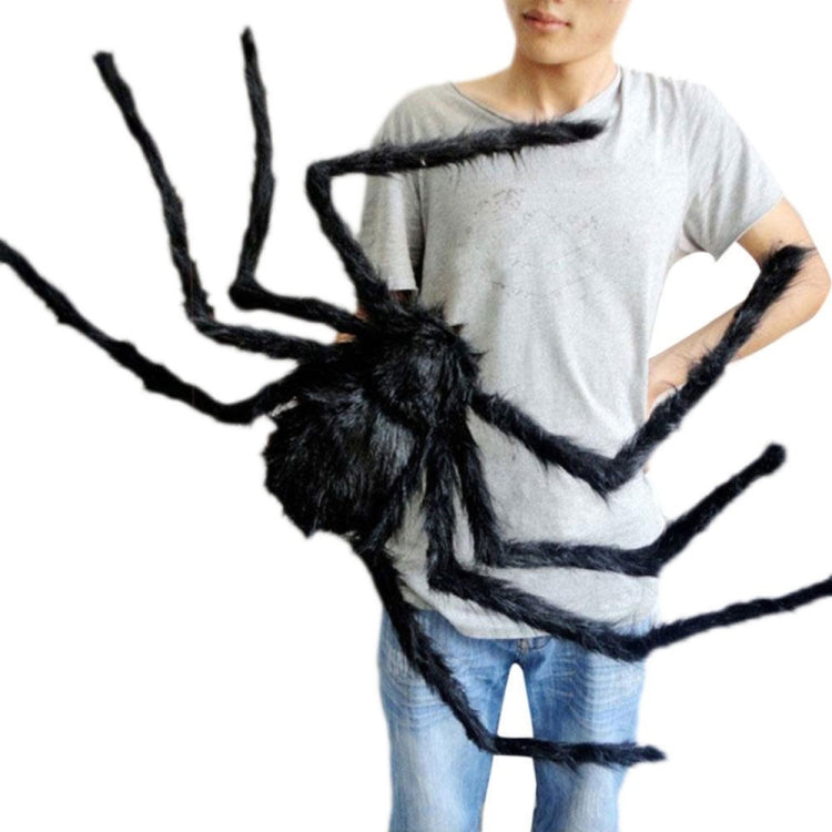 Creative Halloween Party Black Plush Spider Decoration My Store