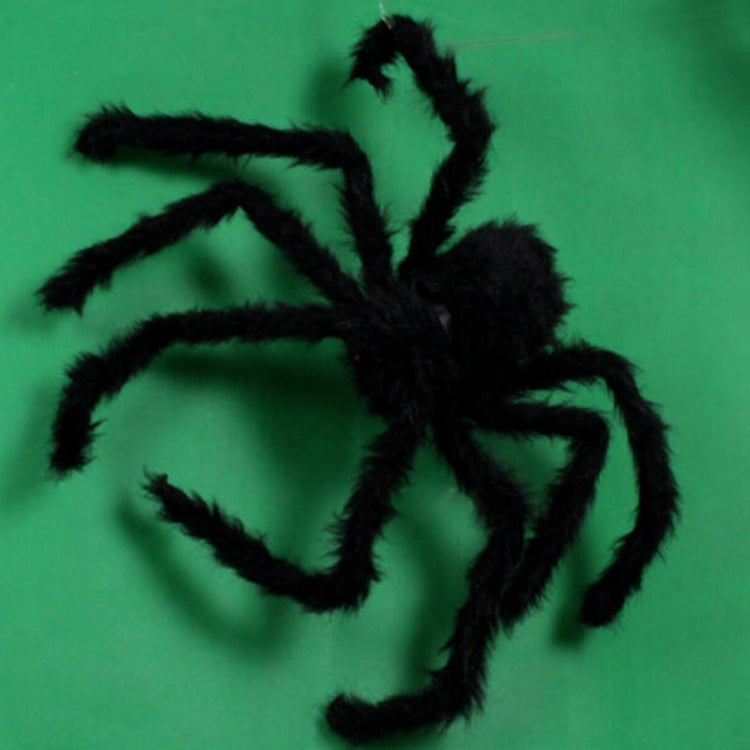 Creative Halloween Party Black Plush Spider Decoration