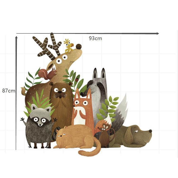 Creative Animal Cartoon Children Room Kindergarten Bedroom TV Baseboard Home Improvement Stickers Wall Decoration Stickers My Store