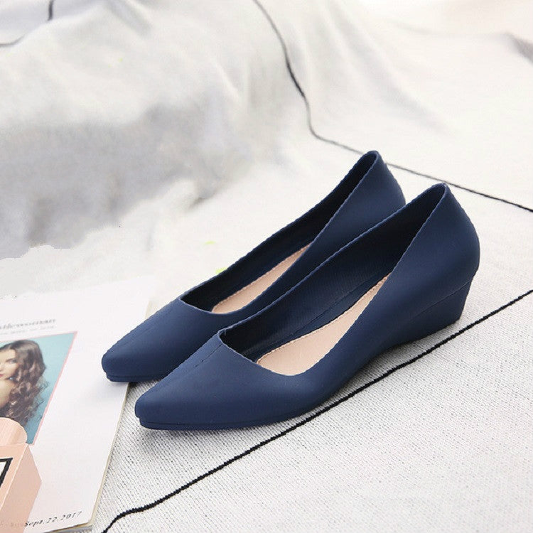 Shallow Mouth Square Head Single Shoes