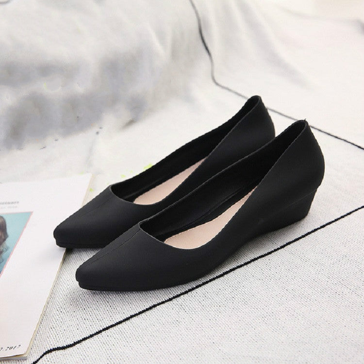 Shallow Mouth Square Head Single Shoes