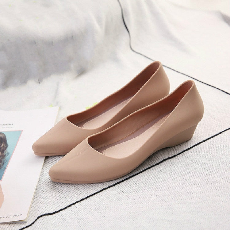 Shallow Mouth Square Head Single Shoes