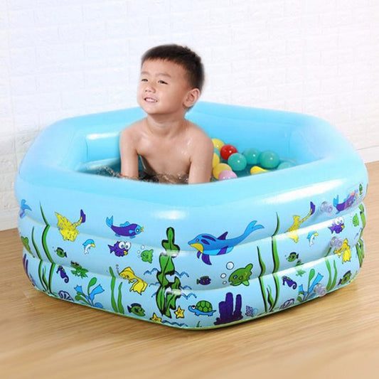 Children Inflatable Swimming Pool Baby Paddling Pool Family Hexagonal Bath