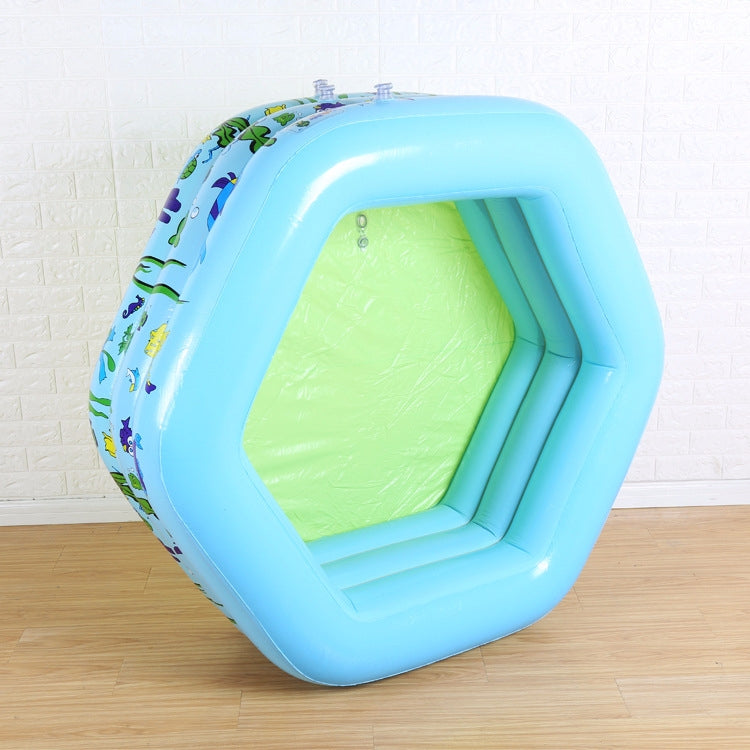 Children Inflatable Swimming Pool Baby Paddling Pool Family Hexagonal Bath