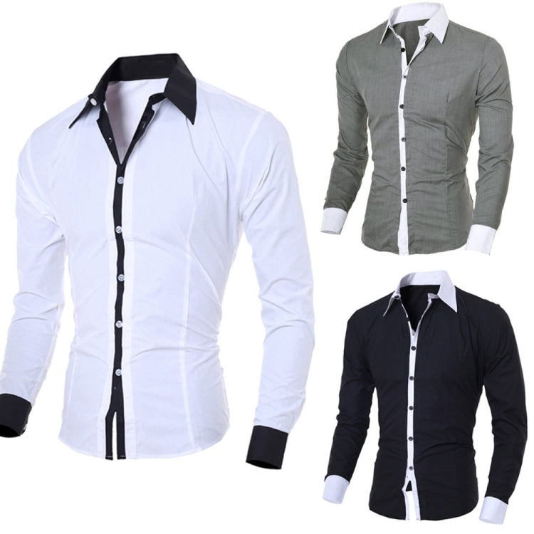 Casual Business Men Dress Long Sleeve Cotton Stylish Social Shirts Reluova