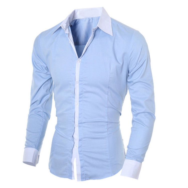 Casual Business Men Dress Long Sleeve Cotton Stylish Social Shirts Reluova