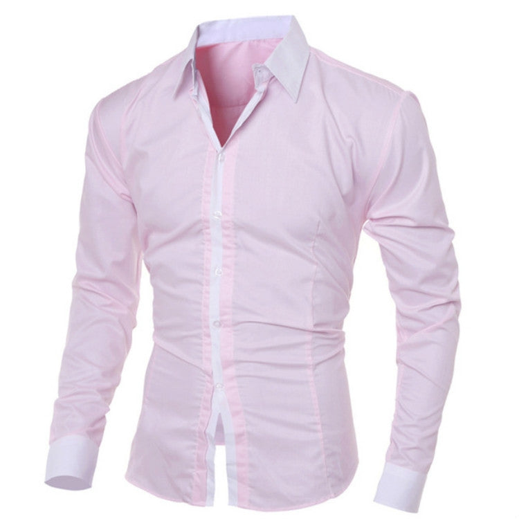 Casual Business Men Dress Long Sleeve Cotton Stylish Social Shirts Reluova