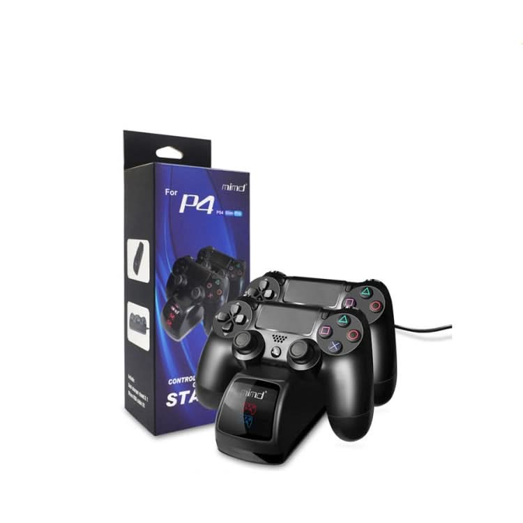 USB Dual Charger Dock Station with LED Indicator for PS4 Wireless Controller Reluova