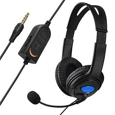 Bilateral Large Headphones PS4 Host Internet Voice Chat Headset for PS4 Reluova