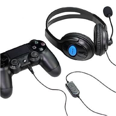 Bilateral Large Headphones PS4 Host Internet Voice Chat Headset for PS4 Reluova