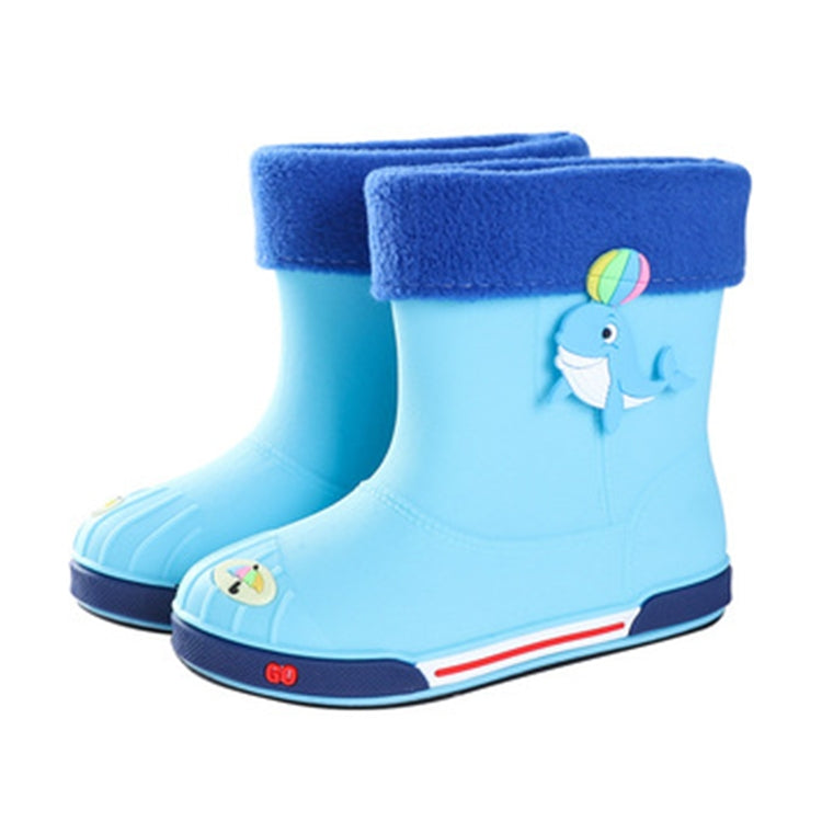 Children Non-Slip Plus Velvet Warm Cartoon Short Rain Boots, Series 2 My Store