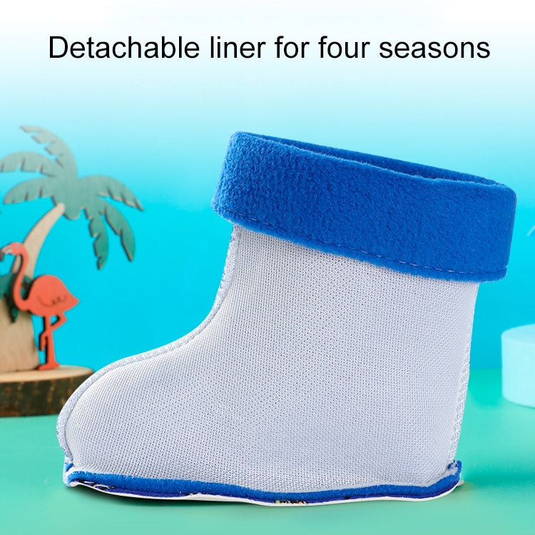 Children Non-Slip Plus Velvet Warm Cartoon Short Rain Boots, Series 2 My Store