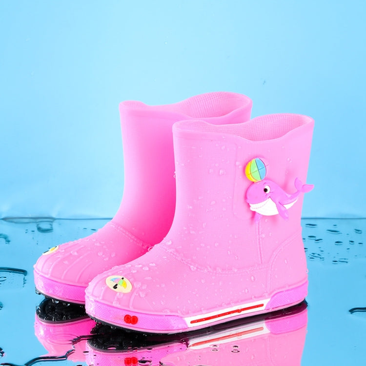 Children Non-Slip Plus Velvet Warm Cartoon Short Rain Boots, Series 2 My Store