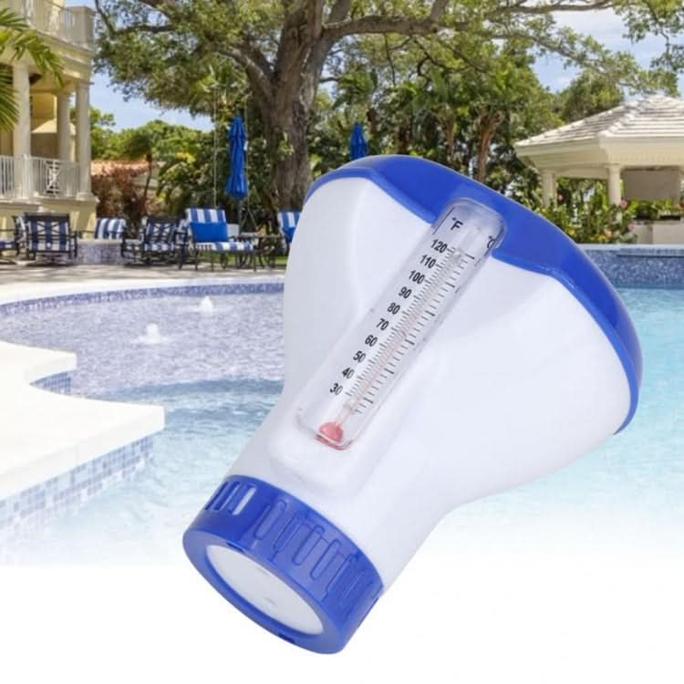 5 Inch Pool Thermometer Floating Water Pill Impetuous Pool Disinfection Automatic Drug Dispenser Pool Accessories-Reluova