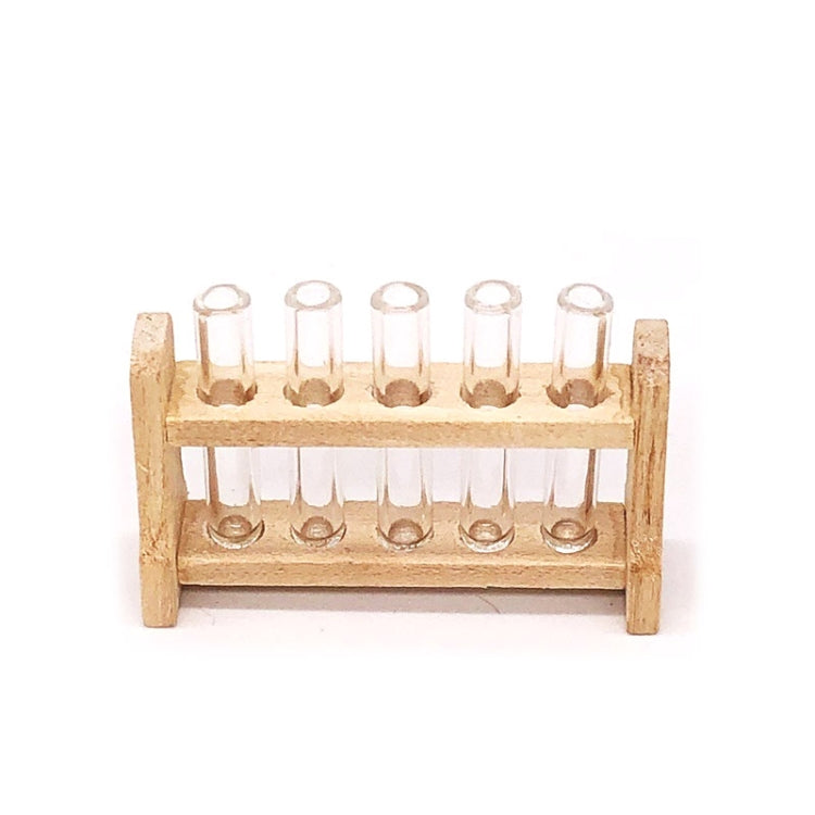 3 Sets 1:12 mini Doll House Dollhouse Iaboratory Glass Tube Test Tube Rack Miniature Food Play Scene Model Reluova