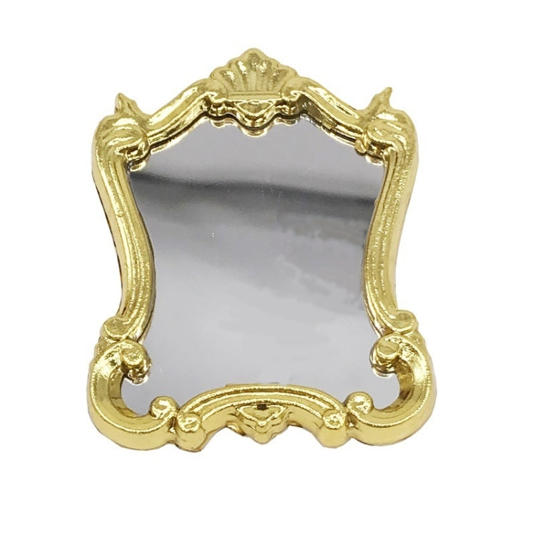 3 PCS Mini Dollhouse Pocket Furniture Accessories Classical Mirror