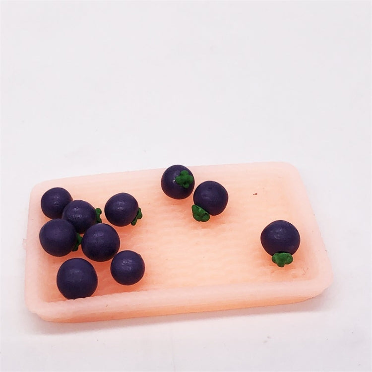 30 PCS / 3 Bags 1:12 Mini Doll House Kitchen Miniature Food Play Decoration Fruit Mangosteen