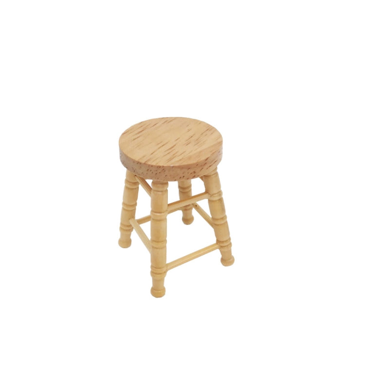 1:12 Doll House for Bar Cabinet Table High Wooden Color Stool