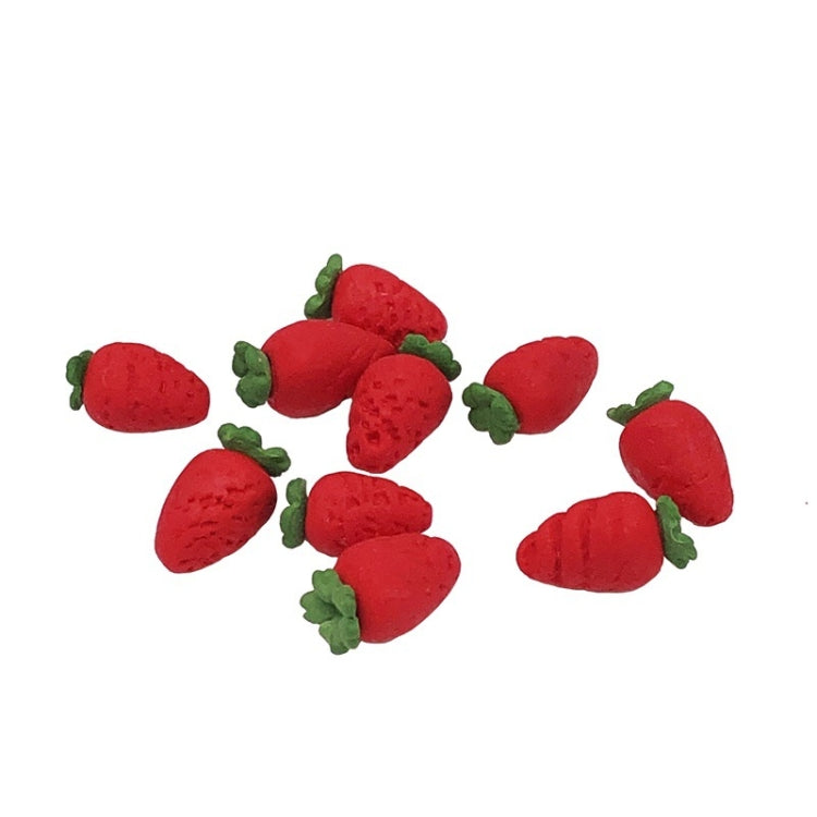 30 PCS / 3 Bags 1:12 Mini Doll House Kitchen Miniature Food Play Decoration Fruit Simulation Strawberry