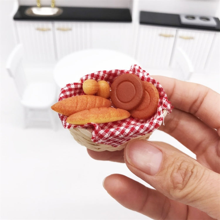 3 PCS 1:12 Mini Dollhouse Furniture Kitchen Supplies Micro-food Play Bread Box Basket Reluova