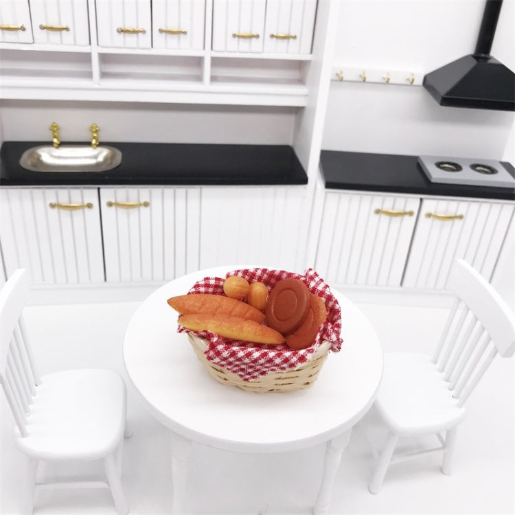 3 PCS 1:12 Mini Dollhouse Furniture Kitchen Supplies Micro-food Play Bread Box Basket Reluova