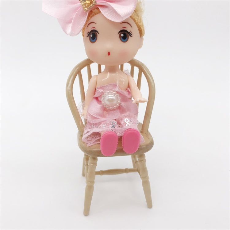 3 PCS 1:12 Doll House Chair Furniture Mini Scene Display