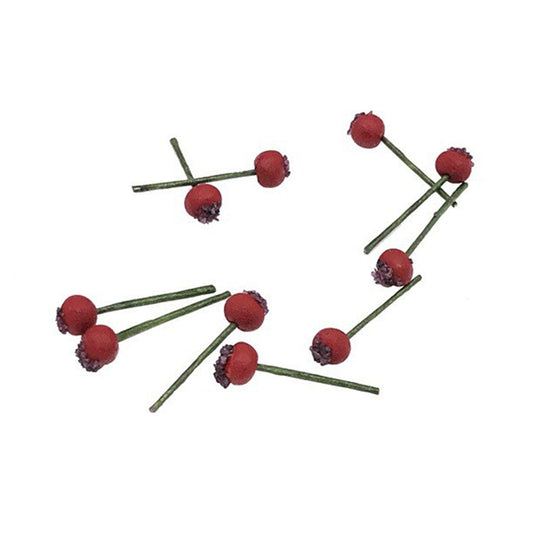 10 PCS 1:12 Fruit Simulation Hawthorn Kitchen Accessory Mini House Toy