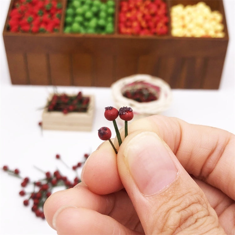 10 PCS 1:12 Fruit Simulation Hawthorn Kitchen Accessory Mini House Toy