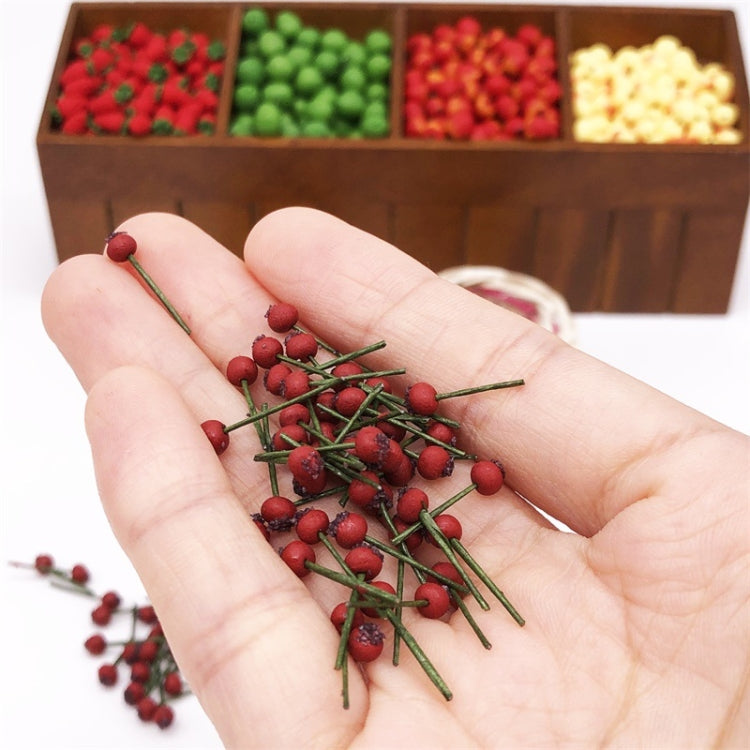 10 PCS 1:12 Fruit Simulation Hawthorn Kitchen Accessory Mini House Toy