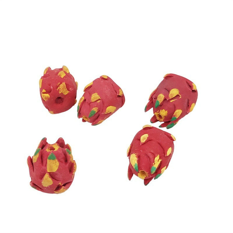 5 PCS 1:12 Fruit Simulation Dragon Fruit Kitchen Accessory Mini House Toy Reluova