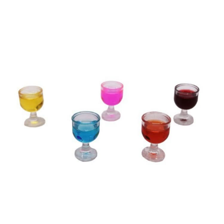 3 PCS 1:12 Mini Red Wine Cocktail Micro Kitchen Bar Scene Decoration, Random Color Delivery Reluova