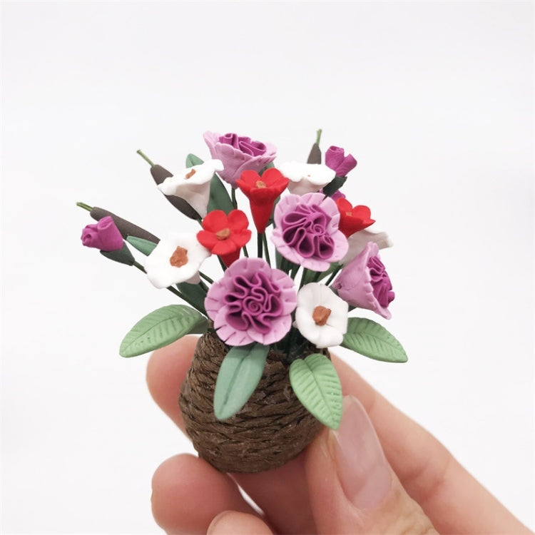 1:12 Mini House Toy Miniature Scene Ornament Simulation Flower