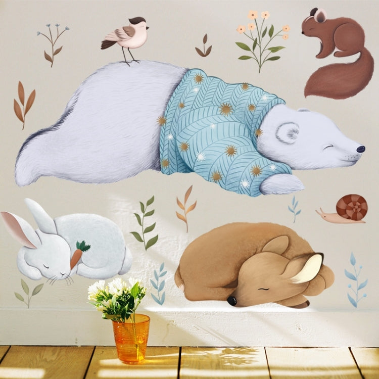 Wall Stickers Literary Fresh Animal Hand-Painted Living Room Bedroom Background Bedside sticker My Store