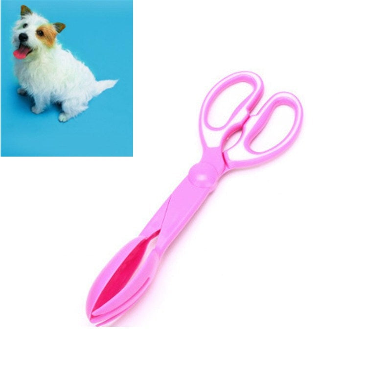 3 PCS Dog Pick Up Toilet Pet Shoveling Device Cat Dog Excrement Picking Feces Clip(Pink)-Reluova