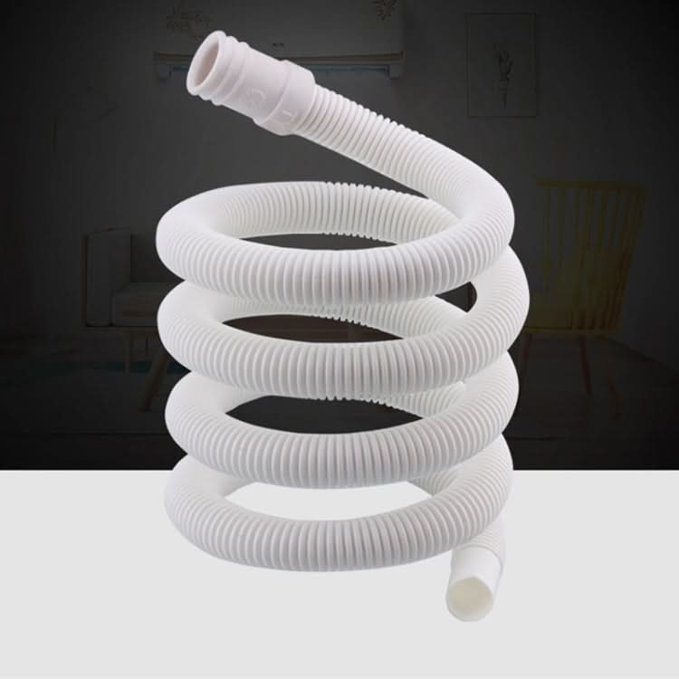 18mm Diameter Plastic Drain Pipe Water Outlet Extension Hose with Clamp for Semi-automatic Washing Machine / Air Conditioner