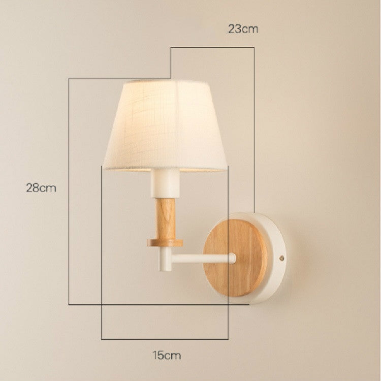 E27 LED Bedside Aisle Creative Personality Wooden Wall Lamp My Store