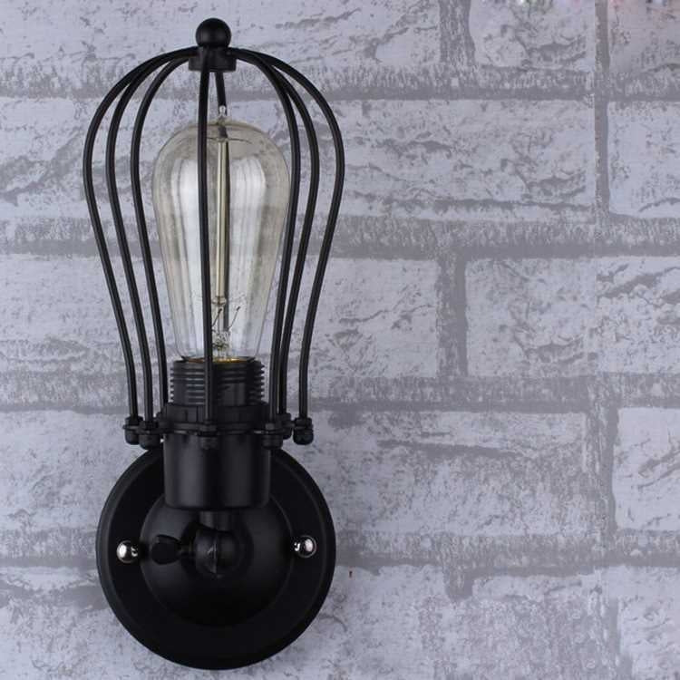 Retro Double Head Grapefruit Wrought Iron Antique Restaurant Corridor Aisle LED Wall Lamp My Store