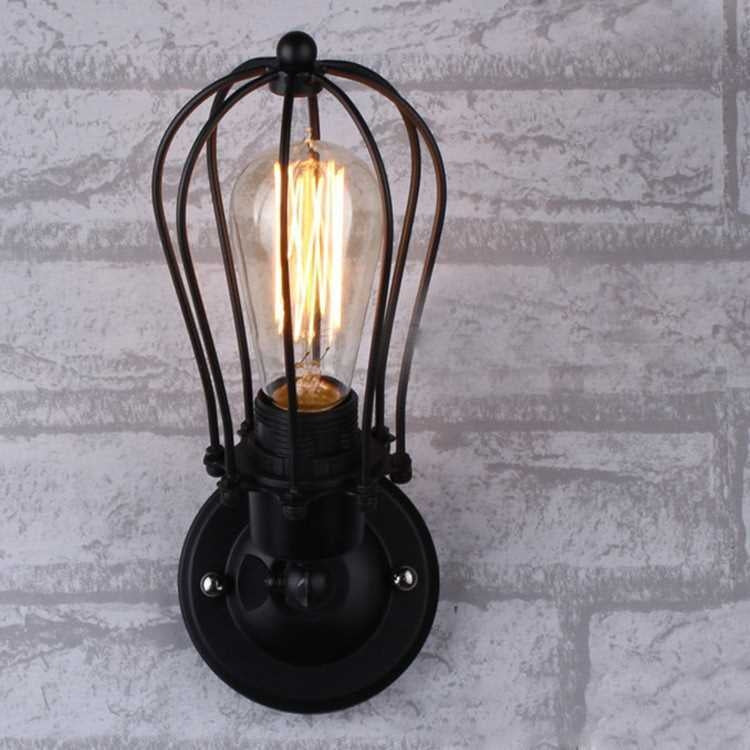 Retro Double Head Grapefruit Wrought Iron Antique Restaurant Corridor Aisle LED Wall Lamp My Store