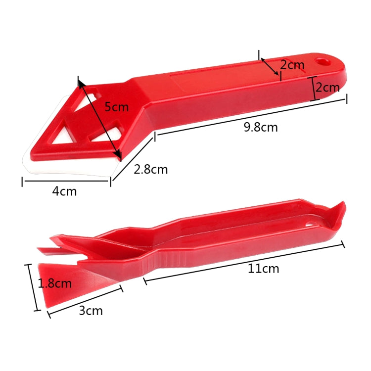 2 PCS  Mini Handmade Tools Scraper Floor Cleaner Surface Glue Residual Shovel Tool-Reluova