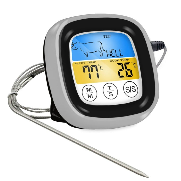 Kitchen Food Digital Display Touch Field Barbecue Thermometer